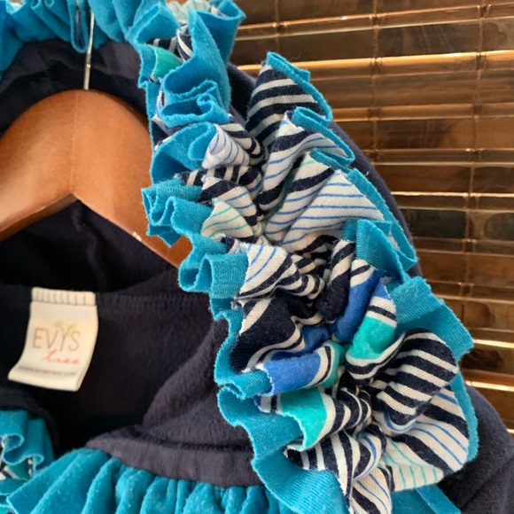 Evy’s Tree Girls Navy Brilla Hoody Jacket 8 10 - Picture 3 of 4